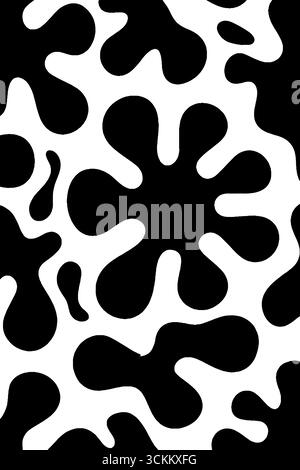 Abstrakte organische Amöbenformen Hintergrund für künstlerisches Design und Dekoration. Stock Vektor