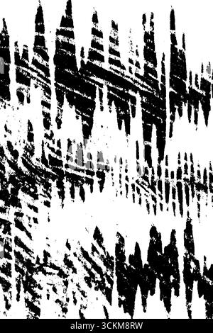 Abstrakte verzerrte Barcodemuster mit gerissenen Linien für künstlerische Hintergrundgestaltung. Stock Vektor