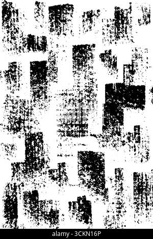 Einfarbige städtische Rasterabstraktion für moderne Design- und Druckprojekte. Stock Vektor