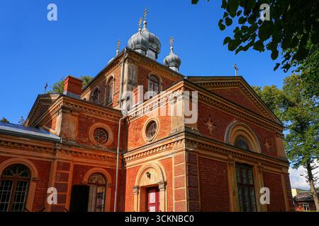 Die orthodoxe Kathedrale St. Isidor in Valga, Estland, im Baltikum Stockfoto