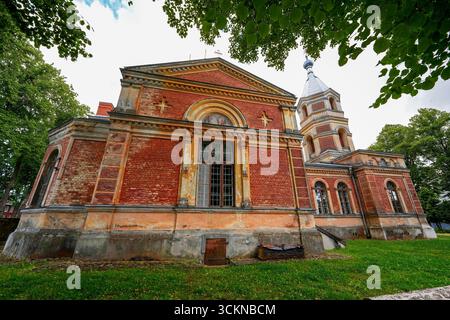 Die orthodoxe Kathedrale St. Isidor in Valga, Estland, im Baltikum Stockfoto