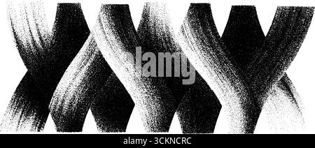 Abstraktes Illustrationsset mit Gravur und angetönter Oberfläche mit komplizierten Mustern. Stock Vektor