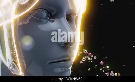 Geruchssinn, konzeptionelle Illustration. Stockfoto