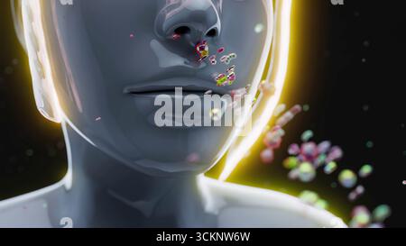 Geruchssinn, konzeptionelle Illustration. Stockfoto