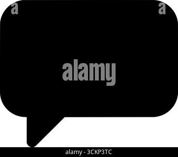 Chat-Symbol Sprachblasenvektor | Nachricht Kommentar Talk Symbol Illustration Stock Vektor