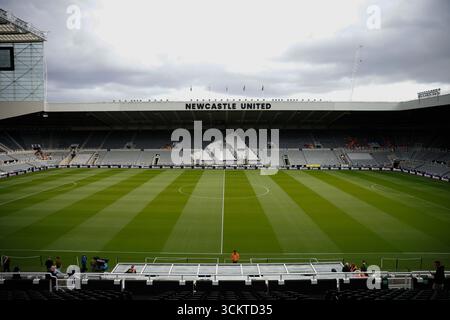 St James Park, Newcastle, Großbritannien. September 2025. Premier League Football, Newcastle United gegen Wolverhampton Wanderers; St. James Park vor dem Start Credit: Action Plus Sports/Alamy Live News Stockfoto