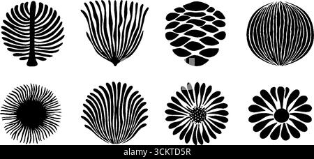 Von der Natur inspirierte Muster mit Bienenflügeln, Wabenmotiven und Blumenmotiven für kreative Projekte. Stock Vektor