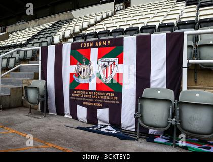 Newcastle, Großbritannien. September 2025. Eine allgemeine Ansicht des St. James' Park während des Premier League-Spiels Newcastle United gegen Wolverhampton Wanderers im St. James's Park, Newcastle, Vereinigtes Königreich, 13. September 2025 (Foto: Richard Bierton/News Images) in Newcastle, Vereinigtes Königreich am 13. September 2025. (Foto: Richard Bierton/News Images/SIPA USA) Credit: SIPA USA/Alamy Live News Stockfoto