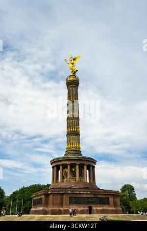 Siegessäule am Großen Stern, in Mitte, Berlin Stockfoto