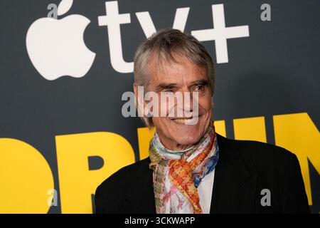 Jeremy Irons besucht die Apple TV+-Serie The Morning Show Staffel 4, die am Dienstag, 9. September 2025, im Museum of Modern Art in New York City stattfindet. Foto von Jennifer Graylock-Alamy Stockfoto