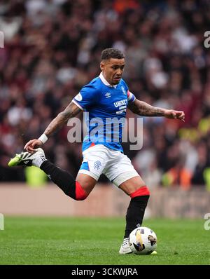 James Tavernier der Rangers während des William Hill Premiership Matches im Ibrox Stadium, Glasgow. Bilddatum: Samstag, 13. September 2025. Stockfoto