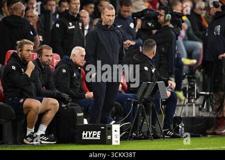 DEVENTER - FC Volendam Trainer Rick Kruys während des niederländischen Eredivisie-Spiels zwischen Go Ahead Eagles und FC Volendam am 13. September 2025 in de Adelaarshorst in Deventer, Niederlande. ANP GERRIT VAN KEULEN Stockfoto