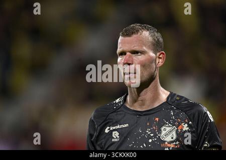 DEVENTER - Henk Veerman vom FC Volendam während des niederländischen Eredivisie-Spiels zwischen Go Ahead Eagles und FC Volendam am 13. September 2025 in de Adelaarshorst in Deventer, Niederlande. ANP GERRIT VAN KEULEN Stockfoto