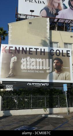 Los Angeles, Kalifornien, USA 13. September 2025 Kenneth Cole Jay Shetty Billboard (Life Advice: Be Kind be Purposeful and Avoid the 405) am Sunset Blvd am 13. September 2025 in Los Angeles, Kalifornien, USA. Foto: Barry King/Alamy Stock Photo Stockfoto