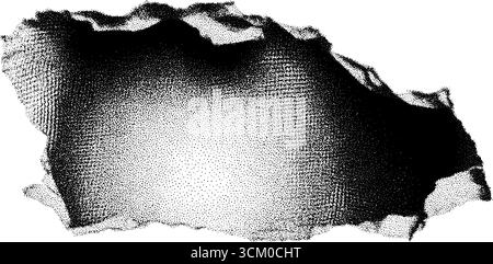 Vintage Grunge Peeling Wandstruktur im Halbtonstil für künstlerisches Design. Stock Vektor