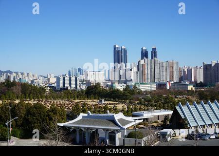 Busan, Südkorea: UN-Gedenkfriedhof Stockfoto