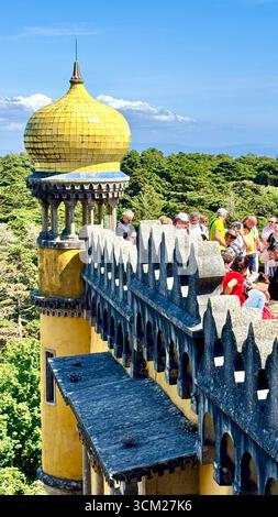 UNESCO-Weltkulturerbe Pena Palace im Naturpark Sintra-Cascais Sintra Portugal Stockfoto