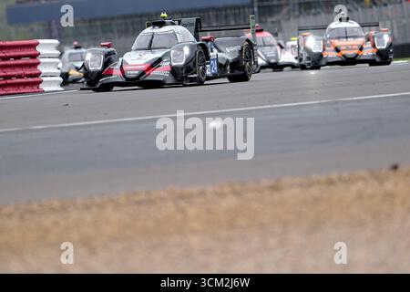 Towcester, Großbritannien. September 2025. [24]/NIELSEN RACING/Oreca 07 - Gibson/Cem B…L†KBA?I (TUR)/Ferdinand HABSBURG (AUT)/Filipe ALBUQUERQUE (POR) Aktion am Sonntag, den 14. September 2025 während der European Le Mans Series, Goodyear 4 Hours of Silverstone 2025 auf dem Silverstone Circuit, Vereinigtes Königreich. (Quelle: Rob Gray/Alamy Live News Stockfoto