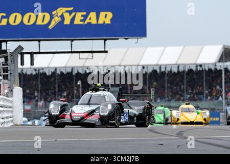 Towcester, Großbritannien. September 2025. [24]/NIELSEN RACING/Oreca 07 - Gibson/Cem B…L†KBA?I (TUR)/Ferdinand HABSBURG (AUT)/Filipe ALBUQUERQUE (POR) Aktion am Sonntag, den 14. September 2025 während der European Le Mans Series, Goodyear 4 Hours of Silverstone 2025 auf dem Silverstone Circuit, Vereinigtes Königreich. (Quelle: Rob Gray/Alamy Live News Stockfoto