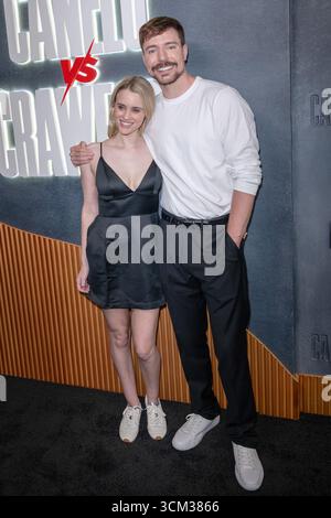 LAS VEGAS, NEVADA - 13. SEPTEMBER: MrBeast bei Netflix's Canelo vs Crawford Fight Night im Allegiant Stadium am 13. September 2025 in Las Vegas, Nevada. Kredit: DeeCee Carter/MediaPunch Stockfoto