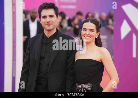 Deauville, Frankreich. September 2025. Zoey Deutch besuchte die Nouvelle Vague-Vorführung im Rahmen des 51. Deauville American Film Festivals am 12. September 2025 in Deauville, Frankreich. Laurent Lairys / MAXPPP Stockfoto