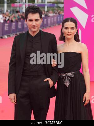 Deauville, Frankreich. September 2025. Zoey Deutch besuchte die Nouvelle Vague-Vorführung im Rahmen des 51. Deauville American Film Festivals am 12. September 2025 in Deauville, Frankreich. Laurent Lairys / MAXPPP Stockfoto
