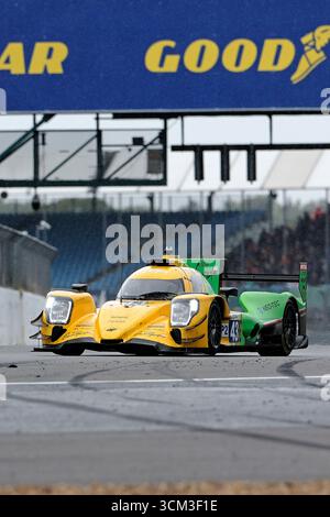 Towcester, Großbritannien. September 2025. [43]/INTER EUROPOL COMPETITION/Oreca 07 - Gibson/Jakub SMIECHOWSKI (POL)/Tom DILLMANN (FRA)/Nicholas YELLOLY (GBR) Aktion am Sonntag, den 14. September 2025 während der European Le Mans Series, Goodyear 4 Hours of Silverstone 2025 auf dem Silverstone Circuit, Vereinigtes Königreich. (Quelle: Rob Gray/Alamy Live News Stockfoto