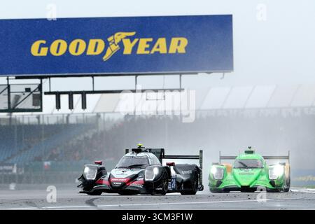 Towcester, Großbritannien. September 2025. [24]/NIELSEN RACING/Oreca 07 - Gibson/Cem B…L†KBA?I (TUR)/Ferdinand HABSBURG (AUT)/Filipe ALBUQUERQUE (POR) Aktion am Sonntag, den 14. September 2025 während der European Le Mans Series, Goodyear 4 Hours of Silverstone 2025 auf dem Silverstone Circuit, Vereinigtes Königreich. (Quelle: Rob Gray/Alamy Live News Stockfoto