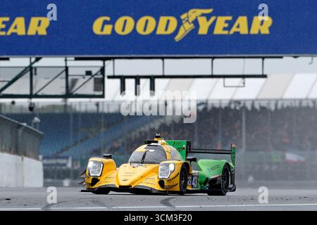 Towcester, Großbritannien. September 2025. [43]/INTER EUROPOL COMPETITION/Oreca 07 - Gibson/Jakub SMIECHOWSKI (POL)/Tom DILLMANN (FRA)/Nicholas YELLOLY (GBR) Aktion am Sonntag, den 14. September 2025 während der European Le Mans Series, Goodyear 4 Hours of Silverstone 2025 auf dem Silverstone Circuit, Vereinigtes Königreich. (Quelle: Rob Gray/Alamy Live News Stockfoto