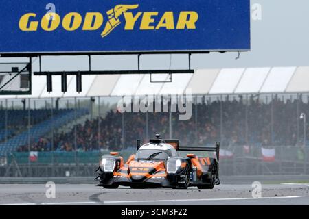 Towcester, Großbritannien. September 2025. GEWINNER-- [18]/IDEC SPORT/Oreca 07 – Gibson/Jamie CHADWICK (GBR)/Mathys JAUBERT (FRA)/Daniel JUNCADELLA (ESP) Action am Sonntag, den 14. September 2025, während der European Le Mans Series, Goodyear 4 Hours of Silverstone 2025 auf dem Silverstone Circuit, Großbritannien. (Quelle: Rob Gray/Alamy Live News Stockfoto