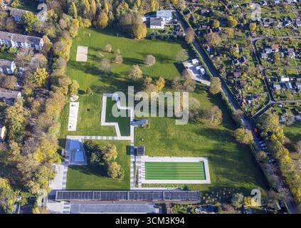 Luftaufnahme, Wasserwelten Bochum, Freibad, Werne, Bochum, Ruhrgebiet, Nordrhein-Westfalen, Deutschland Stockfoto