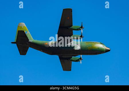 C-130 Hercules auf der BIAS Air Show 2025 in Bukarest, Rumänien Stockfoto