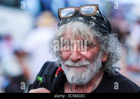 Misano Adriatico, Italien. September 2025. Mauro Corona wurde während des MotoGP GP16 Red Bull Grand Prix von San Marino und der Rimini Riviera gesehen - Rennen auf dem Misano World Circuit Marco Simoncelli Credit: dpa/Alamy Live News Stockfoto