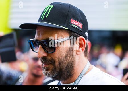 Misano Adriatico, Italien. September 2025. Cesare Cremonini wurde während des MotoGP GP16 Red Bull Grand Prix von San Marino und der Rimini Riviera gesehen - Rennen auf dem Misano World Circuit Marco Simoncelli Credit: dpa/Alamy Live News Stockfoto