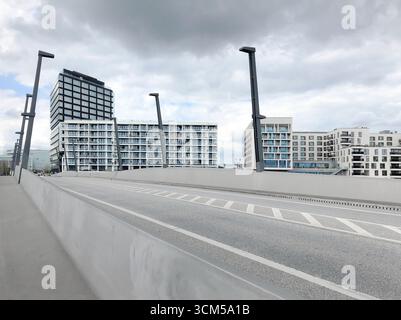 Die Baakenhafenbrücke in Hamburg's Hafencity, Hamburg, Deutschland, Europa Stockfoto