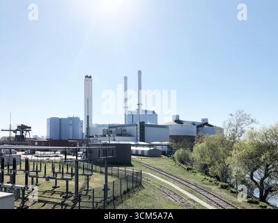 Das Kraftwerk in Hamburg-Tiefstack, Hamburg, Deutschland, Europa Stockfoto