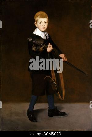 Junge mit Schwert, 1861, Gemälde von Edouard Manet Stockfoto
