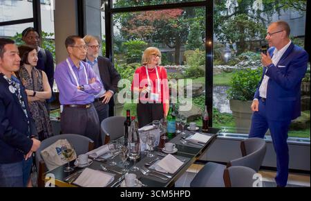 Paris, Frankreich, Group People, IAS Meeting, WHO launcht Prep Implementation Tool, man Speaking Stockfoto