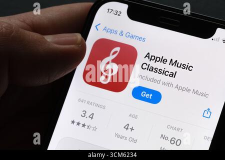 Apple Music Classical App Stockfoto