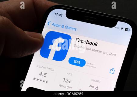 Facebook-app Stockfoto