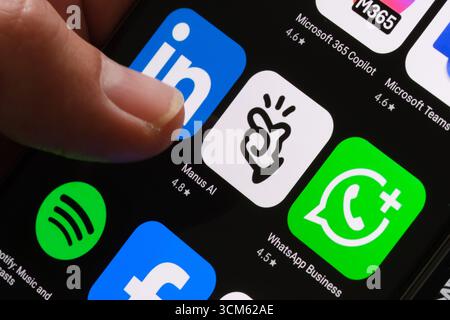 WhatsApp Business App Stockfoto