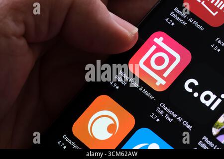 InShot-App Stockfoto