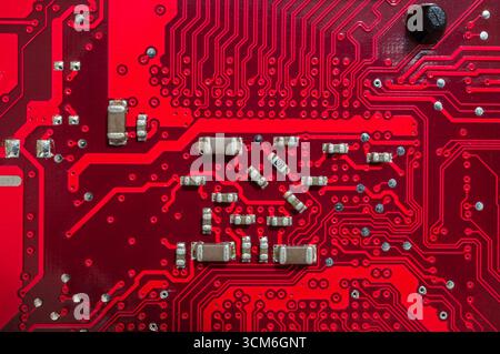 Nahaufnahme von einem Computer-Platine Stockfoto