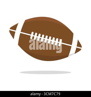 American Football-Legende. Rugby-Ball-Symbol. Design der Sportausrüstung. Vektorspiel-Objekt. EPS 10. Stock Vektor