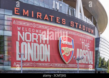 Emirates Stadium, Heimstadion des Arsenal FC. London, Großbritannien, 18. August 2024 Stockfoto