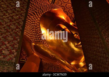 Der liegende Buddha im Wat Pho Tempel, Bangokok, Thailand, Stockfoto