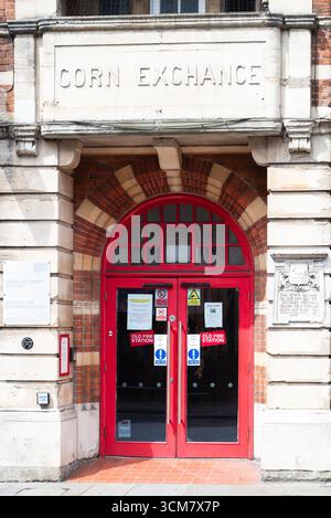 Oxford, Großbritannien 9. Juli 2025 Corn Exchange and Fire Station, Heimat von Arts at the Old Fire Station und Crisis Skylight Oxford. Stockfoto