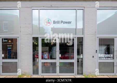 Oxford, Großbritannien 9. Juli 2025 Eintritt zur Brill Power Company, spezialisiert auf Batterieinformationen Stockfoto