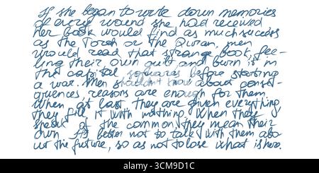 Handgezeichnetes kursives Essaypapier gefüllt mit antiken Scribbles Vintage handgeschriebenes Unsinn-Skript in fließendem Stift und Tinte völlig unlesbar und Stock Vektor