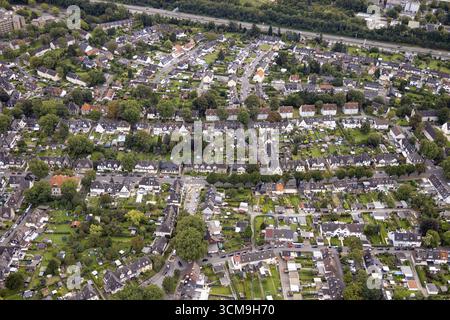 Luftansicht, Arbeiterwohnheim Oberdorstfeld mit Wittener Straße, Zollvereinstraße und Zechenstraße im Stadtteil Dorstfeld in Dortmund, R. Stockfoto